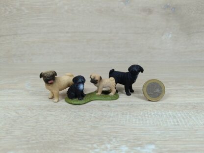 Schleich - Mops Familie komplett