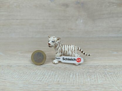 Schleich - 14384 Tiger Junges, weiß, stehend (Fähnchen-Sammler)´