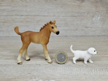 Schleich – 42432 Sarahs Tierbaby-Pflege [Quarter-Horse/ Golden Retriever] – Bild 5