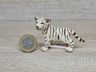 Schleich - 14384 Tiger Junges, weiß, stehend (Fähnchen-Sammler)´