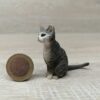 Schleich - 13771 Katze, sitzend (dunkelgrau) [Farbvariante]