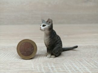 Schleich - 13771 Katze, sitzend (dunkelgrau) [Farbvariante]