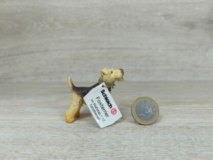 Schleich - 16310 Foxterrier (weißes Wissenskärtchen-Sammler) (RAR)