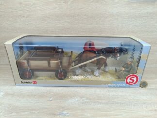 Schleich – 72003 Pferdewagen / Kutsche mit Pferd (exclusive Model) (RAR) [OVP]