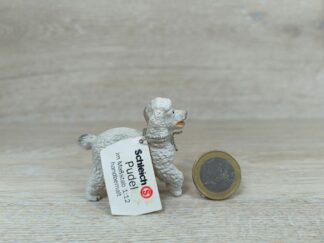 Schleich - 16305 Pudel, weiß (RAR) (weißes Wissenskärtchen-Sammler)