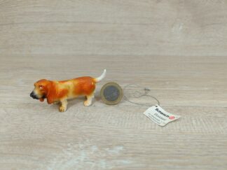 Schleich - 16312 Basset (weißes Wissenskärtchen-Sammler) (RAR)