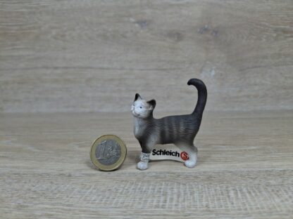 Schleich - 13122 Katze grau (Fähnchen-Sammler)´