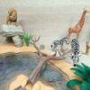 Schleich – 42558 Wasserstelle + 42257 Wasserfall + 42255 Wasserlauf + 3 extra Tiere – Bild 5