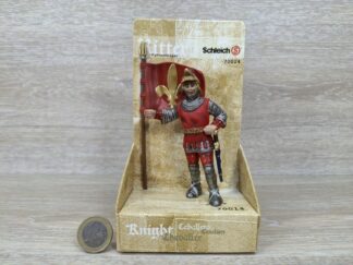 Schleich - 70014 Fahnenträger - Fußsoldat mit Standarte [Lilienritter] (RAR) (OVP-Sammler)