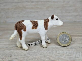 Schleich - 13802 bzw. [Treuefigur] 17073 Fleckvieh Kalb (Fähnchen)
