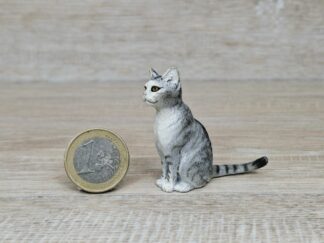 Schleich - 13771 Katze, sitzend [hellgrau]