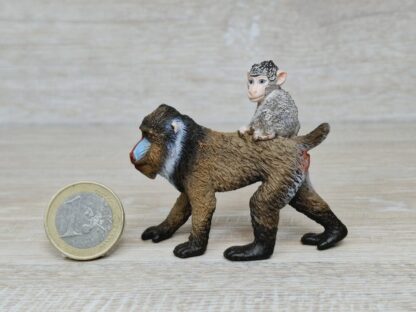 Schleich – 14716 Mandrill Weibchen mit Baby (RAR)
