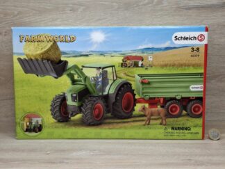 Schleich – 42379 Traktor mit Anhänger und Zubehör (mit OVP)