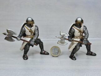 Schleich - 70036 Fußsoldat mit Streitaxt [Kreuzritter] ---Doppelpack---