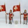 Schleich - 70014 Fahnenträger - Fußsoldat mit Standarte [Lilienritter] (RAR) DOPPELPACK