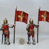 Schleich - 70014 Fahnenträger - Fußsoldat mit Standarte [Lilienritter] (RAR) DOPPELPACK – Bild 2