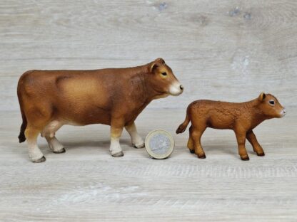 Schleich - Kuh mit Kälbchen [rotbraun] aus Set 42334 – Bild 2