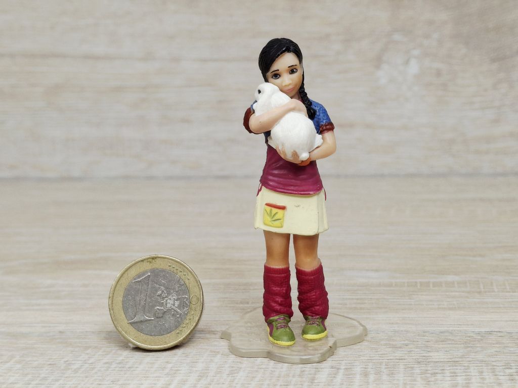 Schleich – 13902 Mädchen mit Zwergkaninchen (RAR)