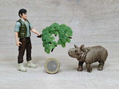 Schleich - 42428 Ranger mit Panzernashorn Baby