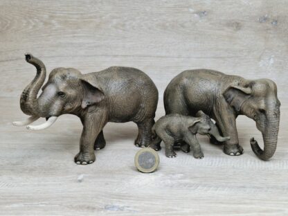 Schleich - Asiatischer Elefanten Familie komplett #3