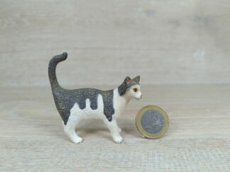 Schleich –13638 Katze, stehend [grau/weiß]