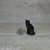 Schleich - 13004 Katze, sitzend [schwarze Katze - Augen Grün]