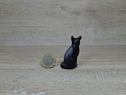 Schleich - 13004 Katze, sitzend [schwarze Katze - Augen grün] – Bild 2
