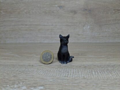 Schleich - 13004 Katze, sitzend [schwarze Katze - Augen grün] – Bild 3
