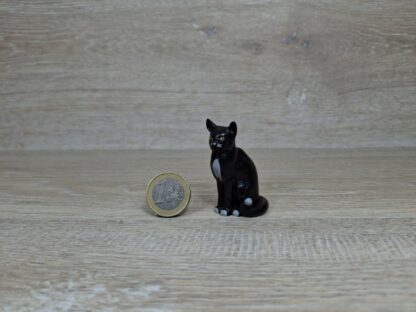 Schleich - 13004 Katze, sitzend [schwarze Katze - Augen gelb]