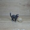 Schleich - 13015 Katze mit Buckel [schwarze grau - Nase rot]