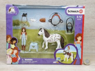 Schleich – 42435 Mia & Spotty {Mia vollbeweglich}[Shetland Pony] (RAR) (mit OVP)