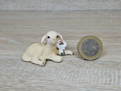 Schleich - 13745 Schäfchen, liegend (Fähnchen-Sammler)´