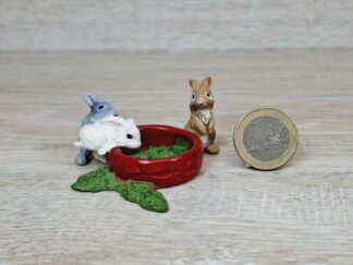Schleich - 13725 Kaninchenjungen mit Napf