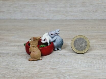 Schleich - 13725 Kaninchenjungen mit Napf – Bild 2