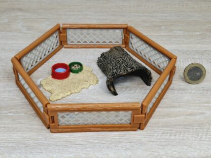 Schleich – Kleintiergehege mit Verstack und Futter aus Set 41814