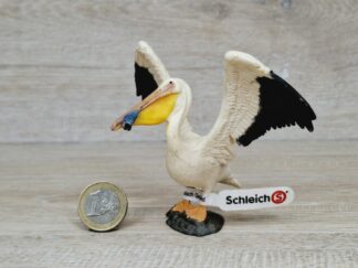 Schleich - 14673 Pelikan [mit Fisch] (Fähnchen-Sammler)´
