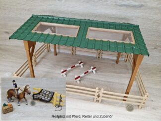 Schleich – 42189 Reitplatz [Dach, Pferden und Zubehör]