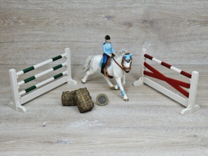 Schleich – 42190 Turnier Spielset [mit Pferd und Hindernis]