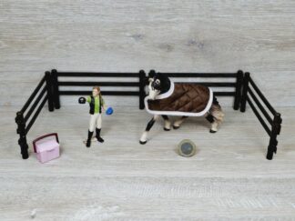 Schleich – 42270 Pferdepflegeset Andalusier Stute [ + extra Decke]
