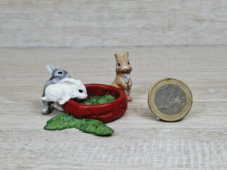 Schleich - 13725 Kaninchenjungen mit Napf