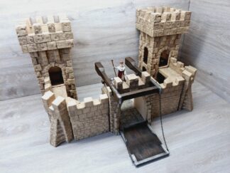 Schleich - 40191 Ritterburg mit König 70027 [beige] [Mittelalter]