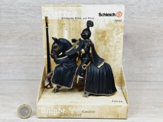 Schleich - 70032 Schwarzer Ritter auf Pferd [Lanzenreiter] (OVP-Sammler - retro)