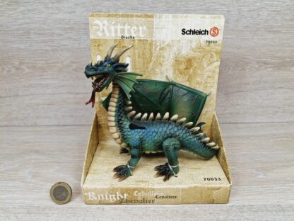 Schleich – 70033 Drache [grün] [Steckflügel (RAR)] (OVP-Sammler)