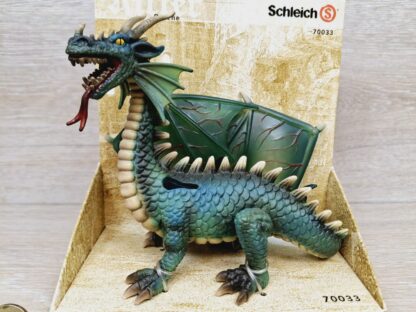 Schleich – 70033 Drache [grün] [Steckflügel (RAR)] (OVP-Sammler) – Bild 2