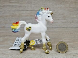Schleich - 70727 Regenbogeneinhorn, Fohlen (Fähnchen)
