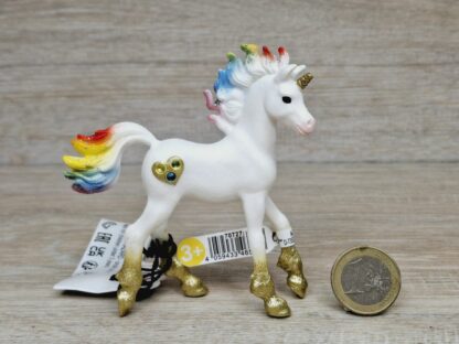 Schleich - 70727 Regenbogeneinhorn, Fohlen (Fähnchen)