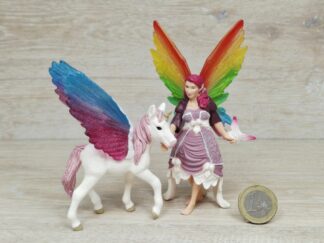 Schleich - 70484 Lis mit Pegasuseinhorn Fohlen [Regenbogen]