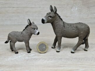 Schleich - 13849 Esel Set [Familie - Treuefigur enthalten]