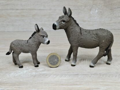 Schleich - 13849 Esel Set [Familie - Treuefigur enthalten]