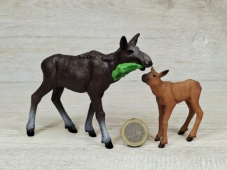 Schleich - 42629 Elchkuh mit Kalb [Familie]